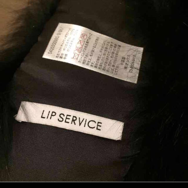 LIP SERVICE(リップサービス)のリップサービス☆黒ファー レディースのアクセサリー(つけ襟)の商品写真