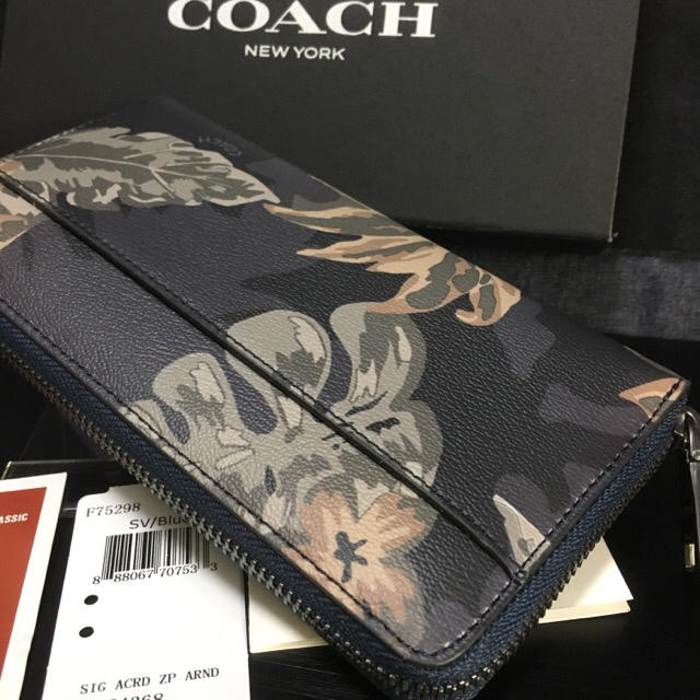 COACH(コーチ)の限定セール❣️新品コーチ長財布F75298 ハワイアンパーム メンズのファッション小物(長財布)の商品写真