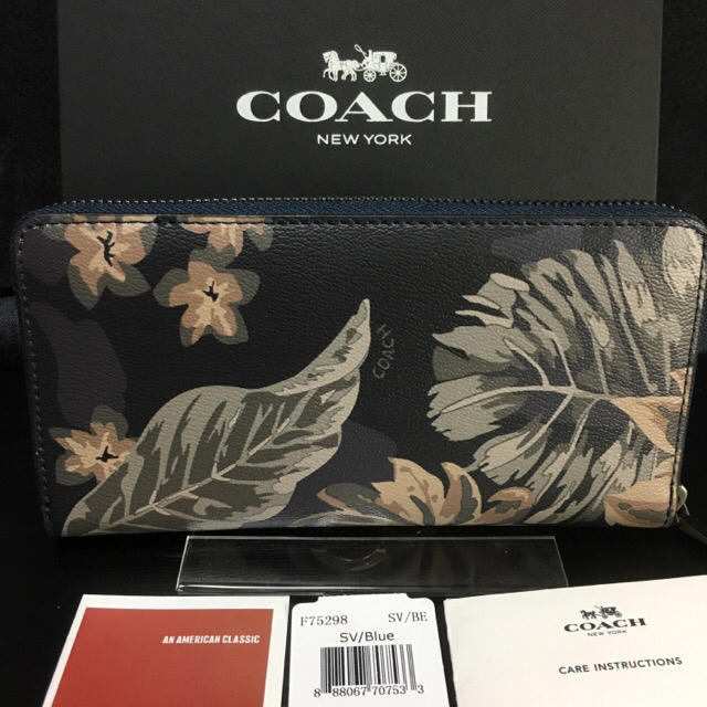 COACH(コーチ)の限定セール❣️新品コーチ長財布F75298 ハワイアンパーム メンズのファッション小物(長財布)の商品写真