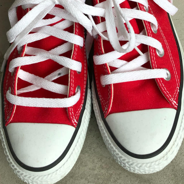 CONVERSE(コンバース)のCONVERSE コンバース オールスター ハイ 赤 23.5cm レディースの靴/シューズ(スニーカー)の商品写真