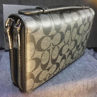 コーチ(COACH)のダブルジップ 新品コーチ ダブルファスナー長財布 オーガナイザーF93504(長財布)