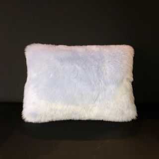 ザラホーム(ZARA HOME)のZARA HOME ファークッションカバー ベイビーブルー(クッション)