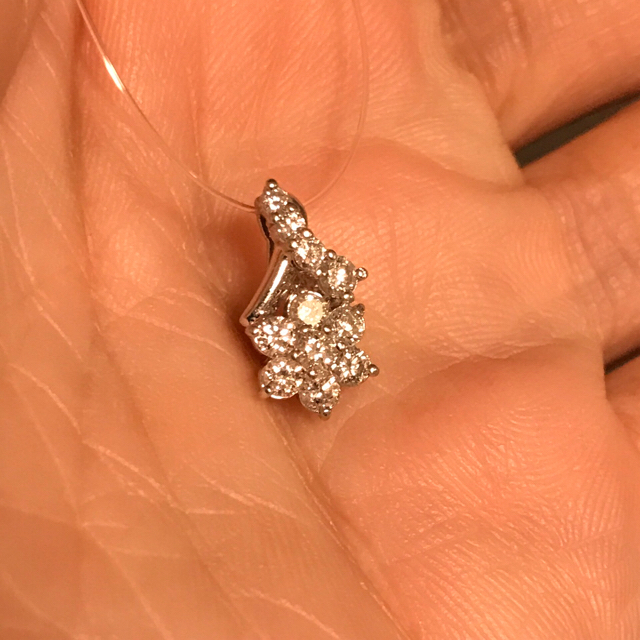 pt900 0.5ct ダイヤ ペンダント トップ