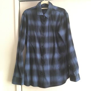 ユニクロ(UNIQLO)のUNIQLO 新品 チェックシャツ ブルー(シャツ/ブラウス(長袖/七分))