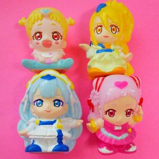ハグっと プリキュア ソフビ 人形 すくい 用 マスコット 4コセット♪ (ぬいぐるみ/人形)