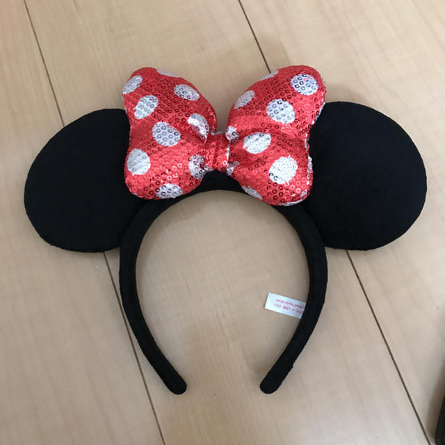 Disney(ディズニー)のばーし様専用ミニー スパンコールカチューシャ レディースのヘアアクセサリー(カチューシャ)の商品写真