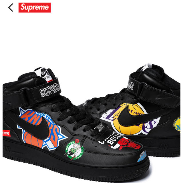 SUPREME NIKE NBA airforce1mid 27.0cm US9