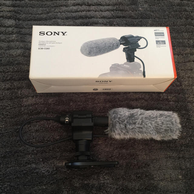 SONY(ソニー)の◆専用◆【美品】SONY ガンシューティングマイクロフォン ECM-CG60 スマホ/家電/カメラのオーディオ機器(その他)の商品写真