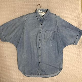 マウジー(moussy)の【moussy】デニムシャツ(シャツ/ブラウス(半袖/袖なし))