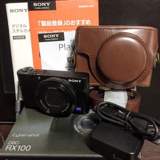 ソニー(SONY)の極美品★新品ケース、ストラップ付★SONY★RX100★高級コンパクトデジカメ(コンパクトデジタルカメラ)