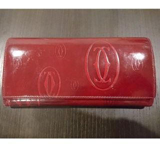 カルティエ(Cartier)の《poko様専用》Cartier カルティエ ハッピーバースデーボルドー 長財布(財布)