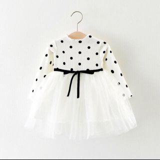 ザラキッズ(ZARA KIDS)のドットチュールワンピース(ワンピース)