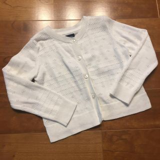 ベビーギャップ(babyGAP)のbabygap♡ホワイト 白 カーディガン 95(カーディガン)