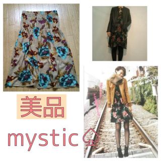 ミスティック(mystic)のmystic花柄ベアワンピ(ひざ丈ワンピース)