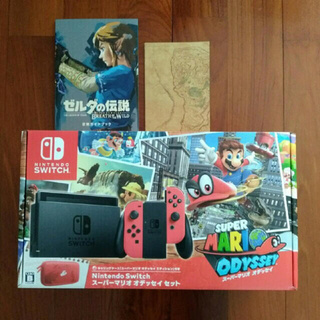 【新品未開封★オマケ付】Nintendo switch 本体マリオオデッセイ