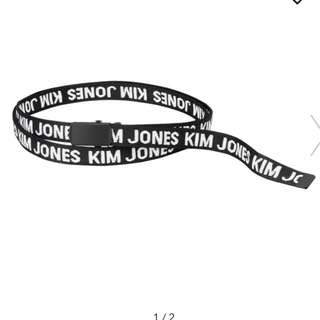 キムジョーンズ(KIM JONES)の新品KIM JONES✖︎GU❤️ナローガチャベルト黒(ベルト)