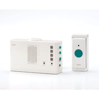 エルパ(ELPA)のワイヤレスチャイム ランプ付き受信器セット EWS-2001+増設押しボタン3個(その他)