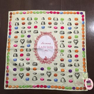 ラデュレ(LADUREE)の新品 LA DUREE ラデュレ ハンカチ マカロン グリーン(ハンカチ)