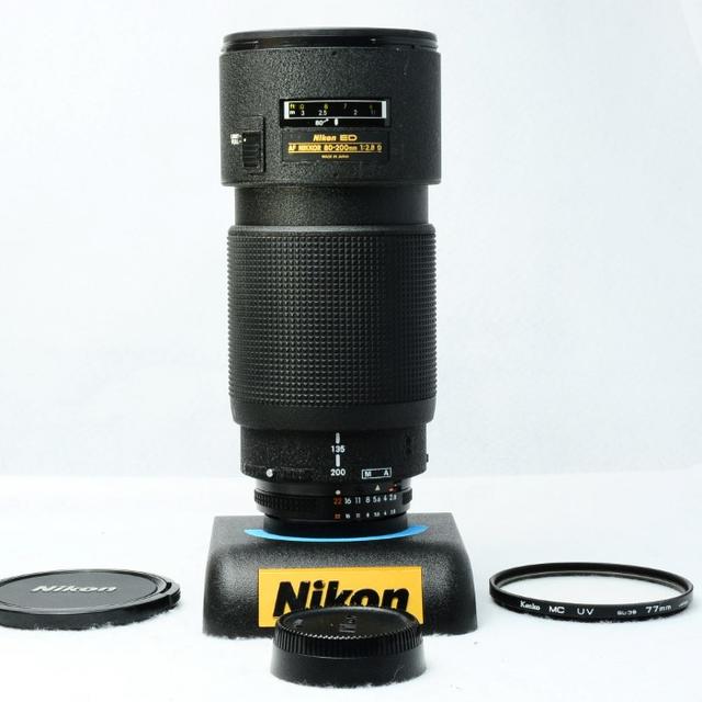 都内で 美品 ニコン Nikon ED AF NIKKOR 80-200mm F2.8D レンズ(ズーム)