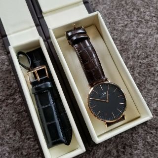 ダニエルウェリントン(Daniel Wellington)のDanielWellington時計美品　替えベルトつき(腕時計(アナログ))