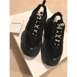 バレンシアガ(Balenciaga)の正規品 balenciaga triple s トリプルS 黒 43サイズ(スニーカー)