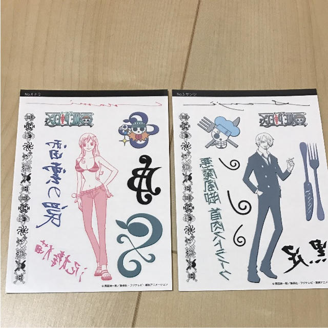 ワンピース タトゥーステッカー コレクション 2種類の通販 By はむりん S Shop ラクマ