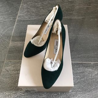 ジミーチュウ(JIMMY CHOO)の未使用 jimmy choo ダークグリーン 35.5 パンプス(ハイヒール/パンプス)