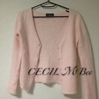 セシルマクビー(CECIL McBEE)のアンゴラブレンド カーディガン(カーディガン)