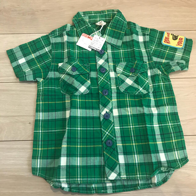 【大特価】チェックシャツ ジャンクストア キッズ/ベビー/マタニティのキッズ服男の子用(90cm~)(Tシャツ/カットソー)の商品写真