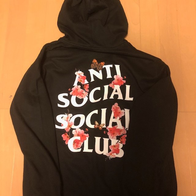 Anti Social　Peach Love Pink Hoodie ASSC