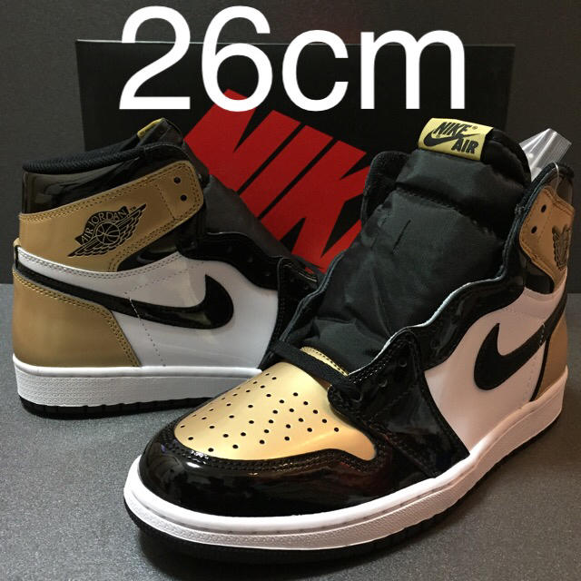 茄子紺 jordan1 gold top3 26.0 - スニーカー