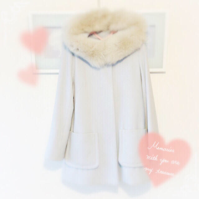 WILLSELECTION(ウィルセレクション)のTata様専用♡美品♡ラムメルトンミディコート♡ブルー♡ レディースのジャケット/アウター(その他)の商品写真