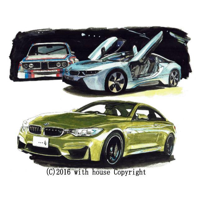 GC-234 BMW M4クーペ/i8限定版画 直筆サイン 額装●作家 平右ヱ門 エンタメ/ホビーの美術品/アンティーク(版画)の商品写真