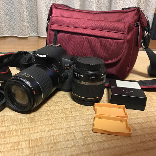 Canon EOS kiss X6i ダブルズーム バッグ付き カメラセットカメラ