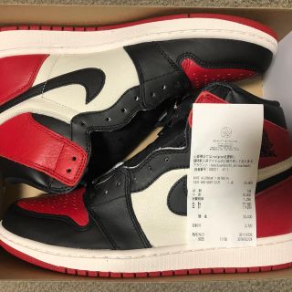 ナイキ(NIKE)のNIKE Air Jordan 1 Bred Toe 27.5 cm US9.5(スニーカー)