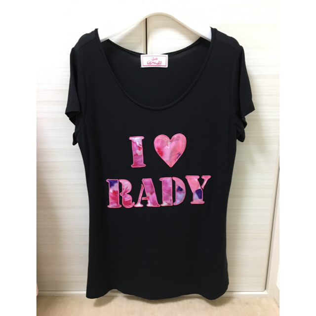 Rady(レディー)のrady❣️Ｉ♡RADY  Ｔシャツ黒❣️ レディースのトップス(Tシャツ(半袖/袖なし))の商品写真