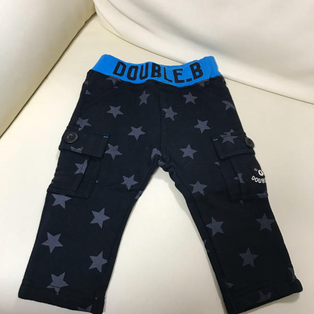 DOUBLE.B(ダブルビー)の🌼新品🌼ミキハウス★ダブルB★カーゴパンツ風★スウェット キッズ/ベビー/マタニティのベビー服(~85cm)(パンツ)の商品写真