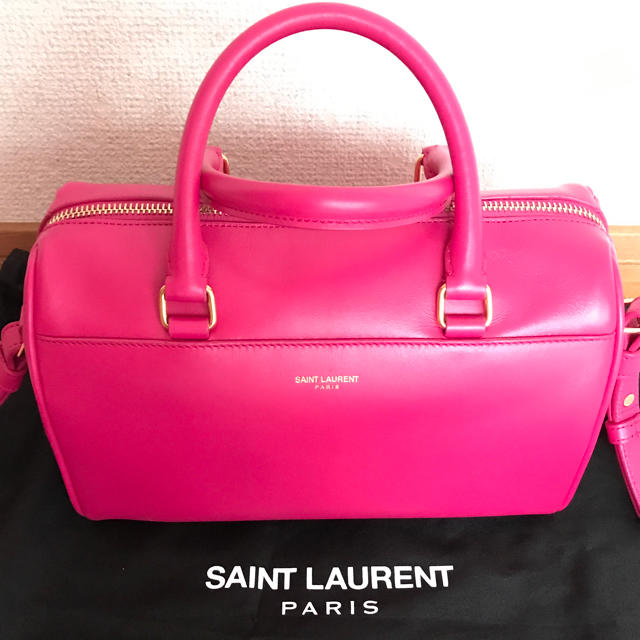 SAINT LAURENT サンローラン ベイビーダッフル ハンドバッグ ピンク