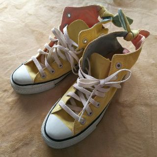 コンバース(CONVERSE)のコンバース イエロー バックリボンスニーカー(スニーカー)