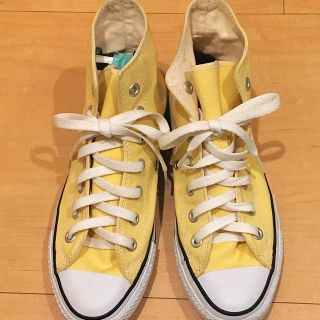 コンバース(CONVERSE)のコンバースオールスター ハイカット 24センチ レモンイエロー 春色スニーカー(スニーカー)