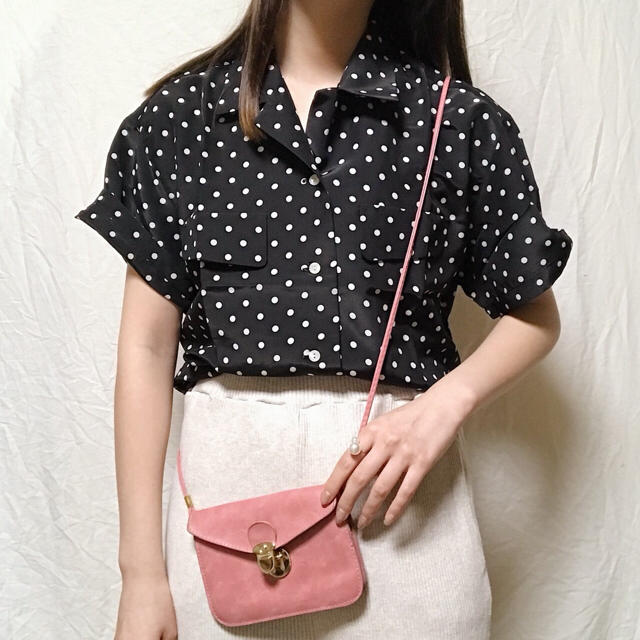 Lochie(ロキエ)のvintage dot tops レディースのトップス(シャツ/ブラウス(半袖/袖なし))の商品写真