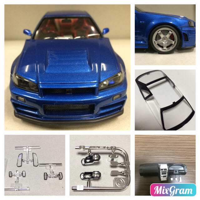 1/24 タミヤ スカイライン R34 GT-R Z-TUNE エンタメ/ホビーのおもちゃ/ぬいぐるみ(模型/プラモデル)の商品写真