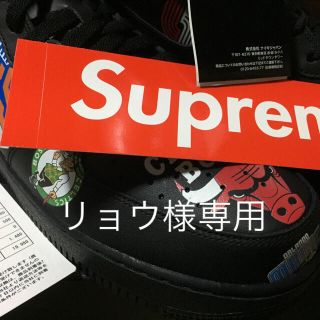 シュプリーム(Supreme)のNIKE×Supreme×NBA エアフォースワン 27.5cm ステッカー付(スニーカー)