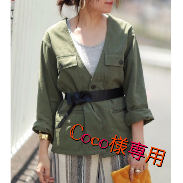 TODAYFUL(トゥデイフル)の【Coco様専用】【未使用】TODAYFUL カラーレスミリタリージャケット レディースのジャケット/アウター(ミリタリージャケット)の商品写真