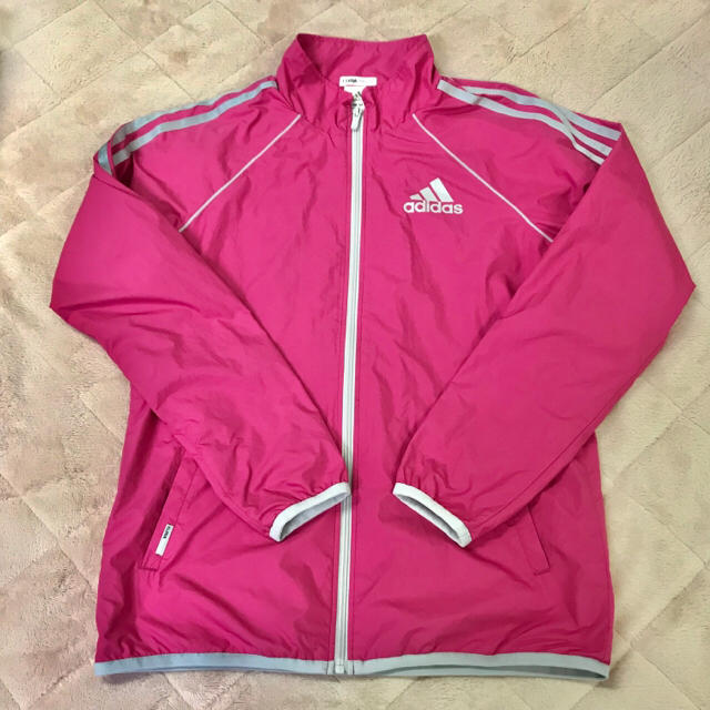 adidas(アディダス)の美品＊adidas アディダス＊ウィンドブレーカー上＊Lサイズ＊レディース スポーツ/アウトドアのランニング(ウェア)の商品写真