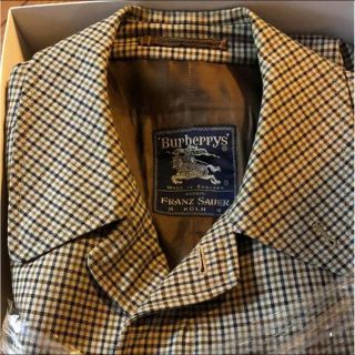 バーバリー(BURBERRY)のold Burberry ガンクラブチェック オーバーコート(ステンカラーコート)