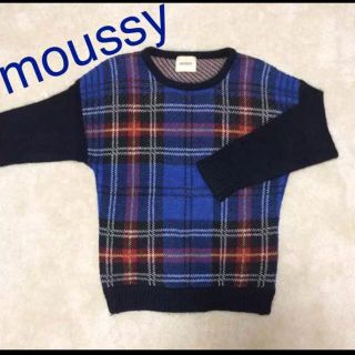 マウジー(moussy)の＊moussy＊チェック柄ニット(ニット/セーター)