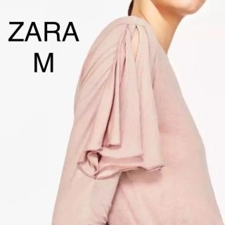 ザラ(ZARA)の新品 ZARA ザラ フリル カットソー トップス(カットソー(長袖/七分))