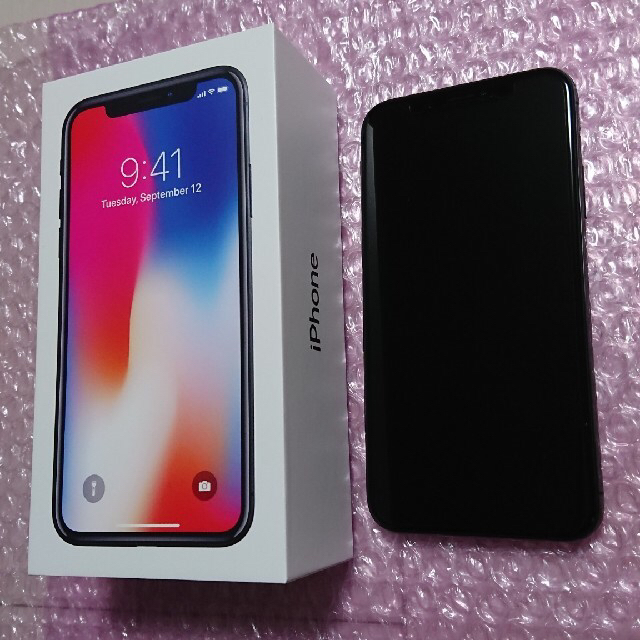 iPhone X 256GB スペースグレー SIMフリー ネットワーク制限〇