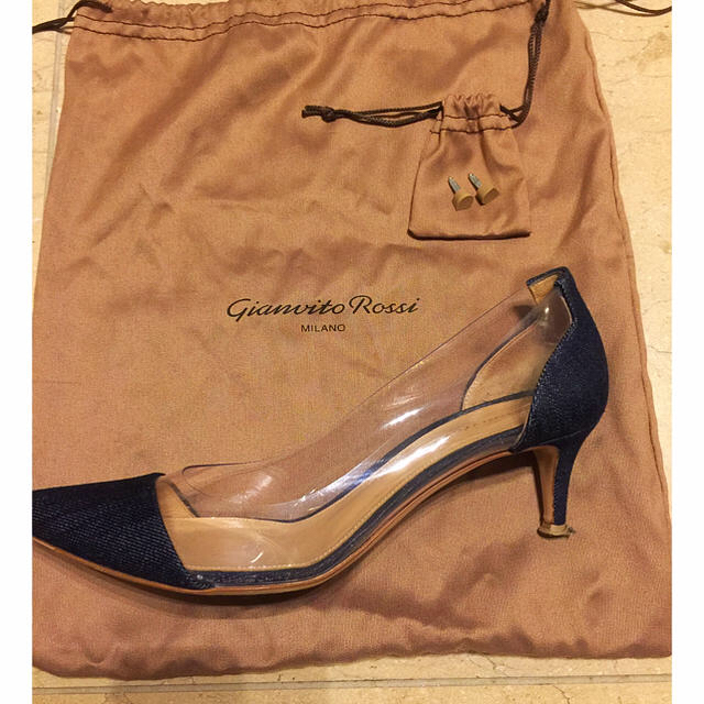 Gianvito Rossi ジャンヴィト ロッシ デニムパンプス 37 Gianvito Rossi ジャンヴィト ロッシ デニムパンプス 37